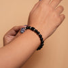 Black Onyx Zodiac Band – Aquarius (कुंभ राशि)