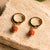 5 Mukhi Rudraksha Hoop Earrings - Pack of 2 Pairs