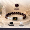 Garnet & Milky Quartz Zodiac Band for Capricorn (मकर राशि)