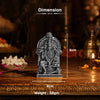 Silver Plated Panchmukhi Hanuman Ji Idol for Car Dashboard