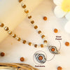 Silver Plated Shiv Shankh Rudraksha Mala