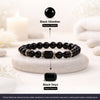 Black Onyx Zodiac Band – Aquarius (कुंभ राशि)