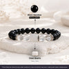 Clear Quartz Zodiac Band – Cancer (कर्क राशि)