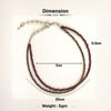 Love & Abundance Anklet with Pyrite and Garnet Stones
