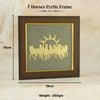 7 Horses Pyrite Frame for Vaastu