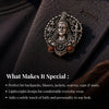 Silver Plated Rudra Roop Shiva Brooch