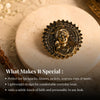 Gold Plated Regal Mahadev Brooch
