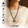 Silver Plated Ganesh Karungali Mala