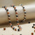 Silver Plated Rudraksha Karungali Mala + Bracelet Combo