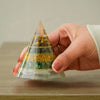 Money Magnet Conical Pyramid with Selenite Base for Vaastu