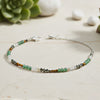 Money Magnet Anklet with Pyrite, Tiger Eye, Citrine & Aventurine Beads