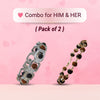 Silver Plated Rudraksha Karungali Bracelet for Him & Her