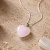 Rose Quartz Heart Necklace