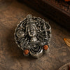 Silver Plated Rudra Roop Shiva Brooch
