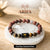 Red Jasper & Tiger Eye Zodiac Band for Aries (मेष राशि)