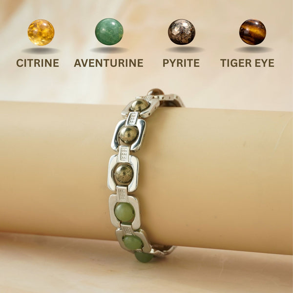 Silver Plated Essential Money Magnet Bracelet