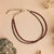 Love & Abundance Anklet with Pyrite and Garnet Stones