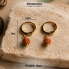 5 Mukhi Rudraksha Hoop Earrings - Pack of 2 Pairs