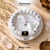 Howlite & Milky Quartz Zodiac Band for Cancer (कर्क राशि)