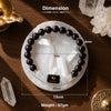 Garnet & Milky Quartz Zodiac Band for Capricorn (मकर राशि)