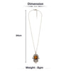Tiger Eye Hamsa Hand Necklace