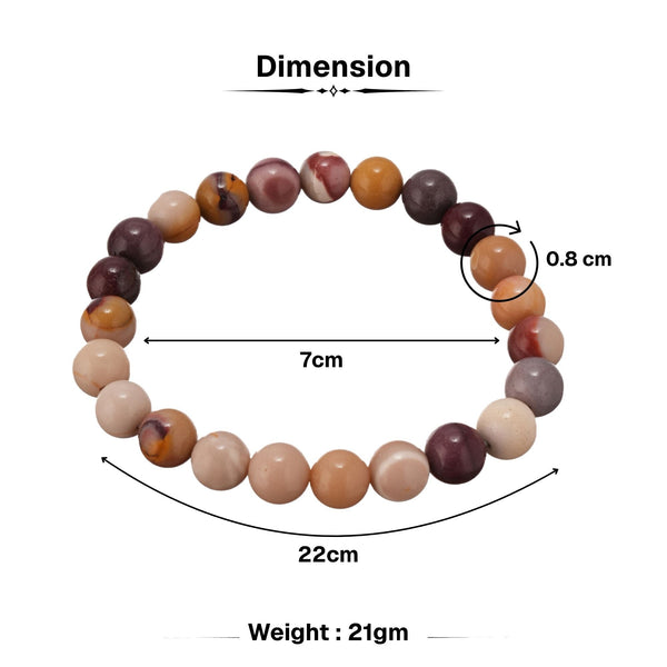 Natural Mookaite Stone Band