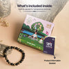 Wealth Shield Band with Pyrite and Black Obsidian Stones