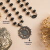 Silver Plated Karungali Sudarshan Chakra Mala