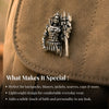 Silver Plated Fierce Shiva Brooch