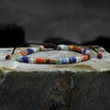 Minimal 7 Chakra Tie Up Bracelet