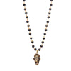 Gold Plated Karungali Necklace with Lord Ganesha Pendant