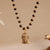 Gold Plated Karungali Necklace with Murugan Pendant
