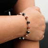 Silver Plated Rudraksha Karungali Bracelet for Him & Her