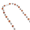 Silver Plated Rudraksha Vel Mala