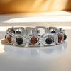 Silver Plated Rudraksha Karungali Bracelet for Him & Her