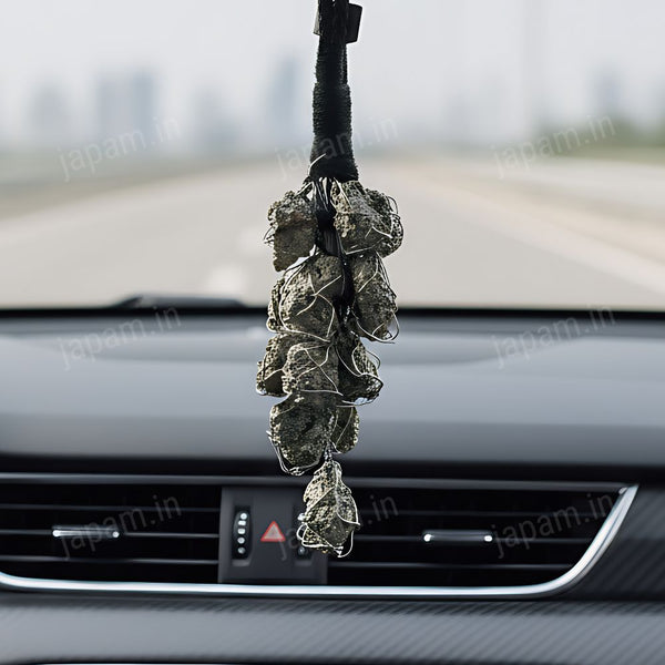 Pyrite Cluster Hanging Charm for Vaastu
