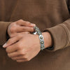 Silver Plated Essential Pyrite Bracelet