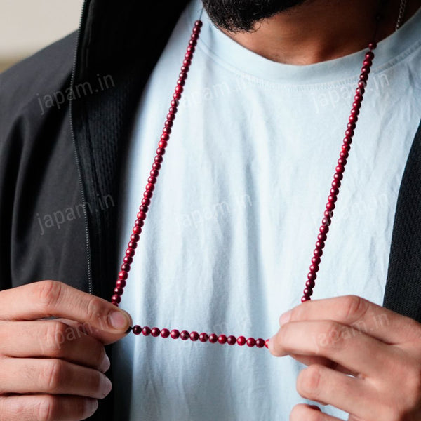 Red Sandalwood Jaap Mala - 108+1 Beads