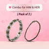 Silver Plated Essential Pyrite Bracelet + Dhanashree Pyrite Anklet