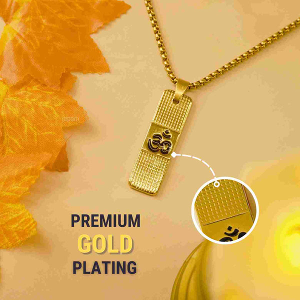 24K Gold Plated Om Connection Necklace